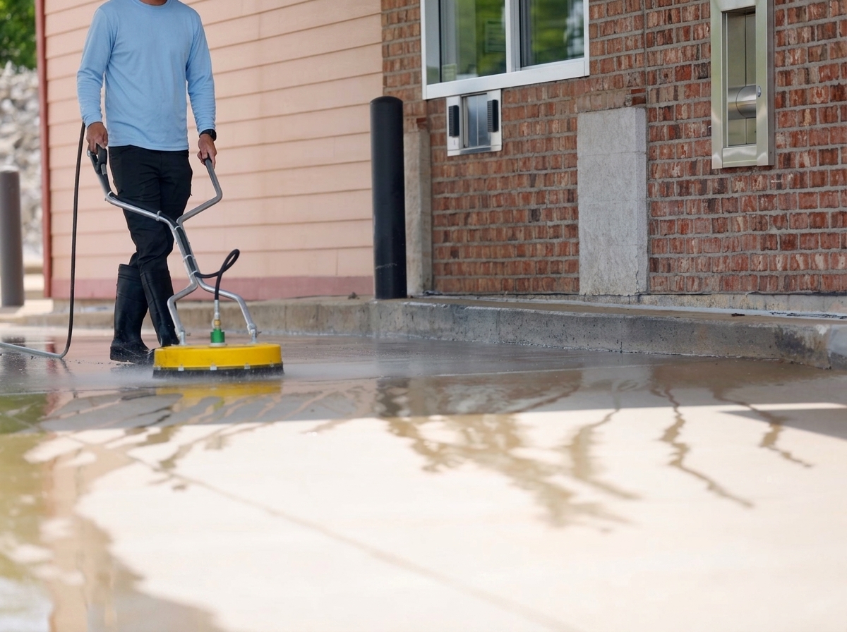 Driveway and concrete cleaning